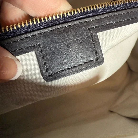 Louis Vuitton Josephine PM Satchel Tote Mini Lin Monogram Canvas Handbag w/ COA - Picture 11 of 12